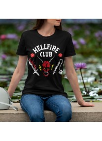 Дамска тениска Stranger Things S4 - Hellfire Club